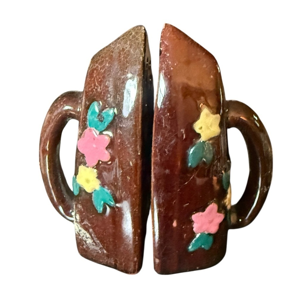 Vintage Brown Irons Salt & Pepper Shakers
